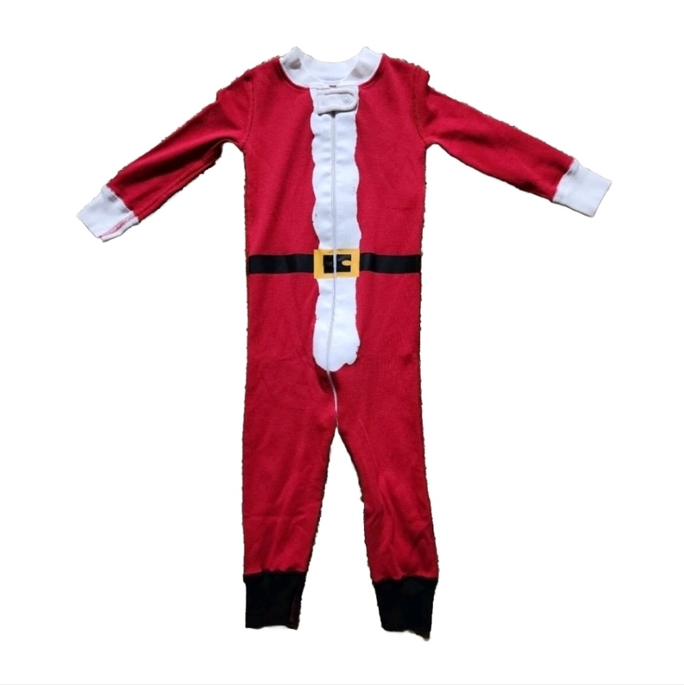 NWOT Hanna Andersson Santa suit zippered footless pajamas Size 18-24 months